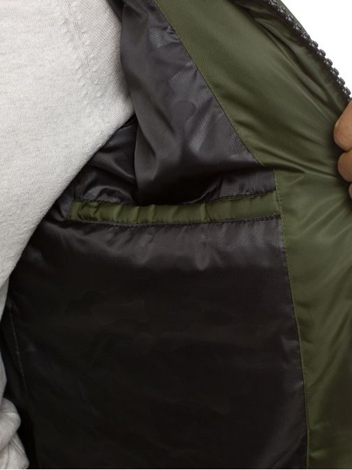 Téli zöld parka kabát X-FEEL 33181