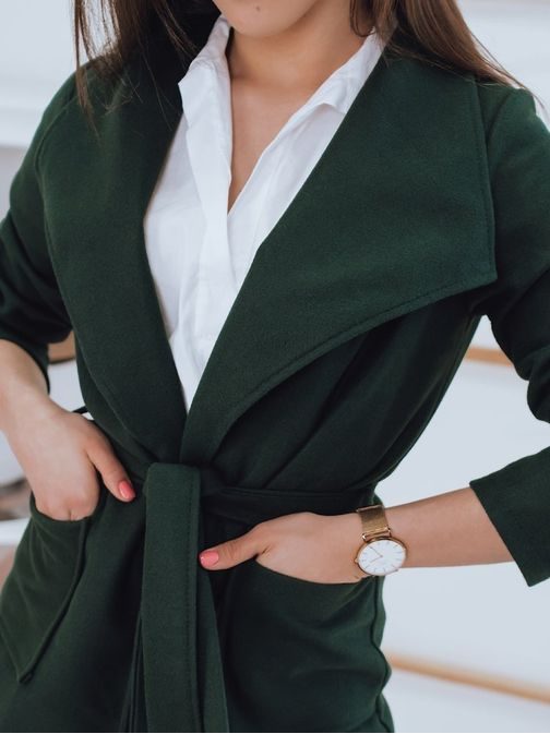 Modern zöld női kabát Sami