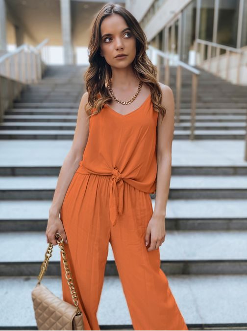 Modern narancs színű női szett Fado