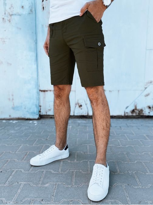 Divatos zöld zsebes rövidnadrág