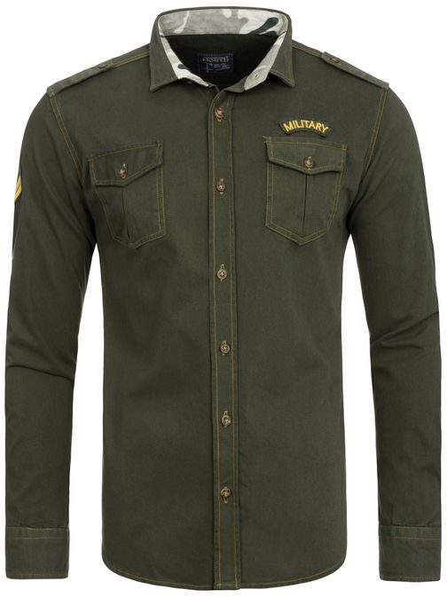 Khaki zöld farmer ing NORTH 2504