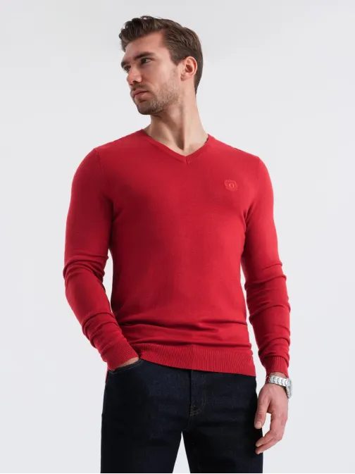 Klasszikus piros V-nyakú V20 SWBS-0107