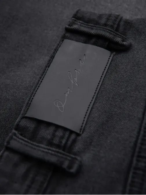 Klasszikus fekete farmer rövidnadrág V4 SRDS-0171