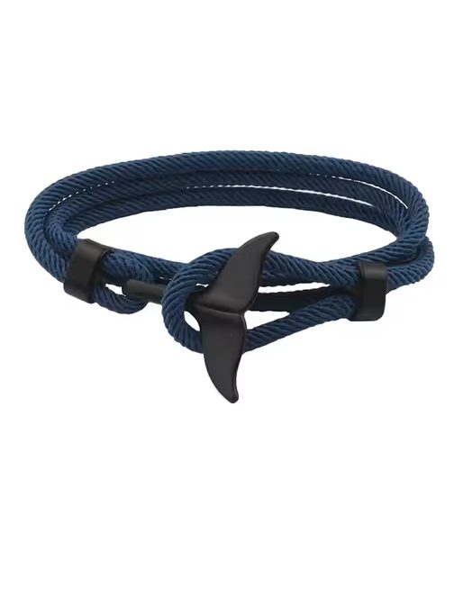 Érdekes férfi kék karkötő uszonnyal