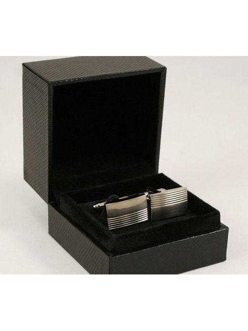 Decens mandzsetta gombok csíkos mintával