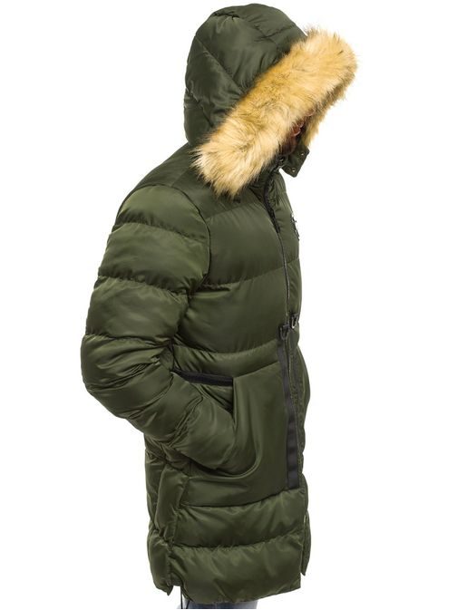 Téli zöld parka kabát X-FEEL 33181