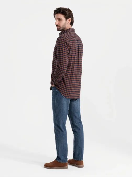 Flanel férfi ing v6 om-shcs-0150