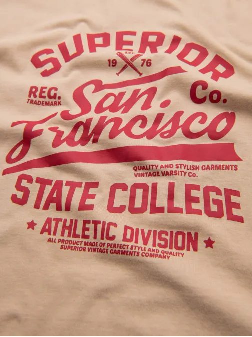 Homok színű hosszú ujjú póló V1 LSPT-0116