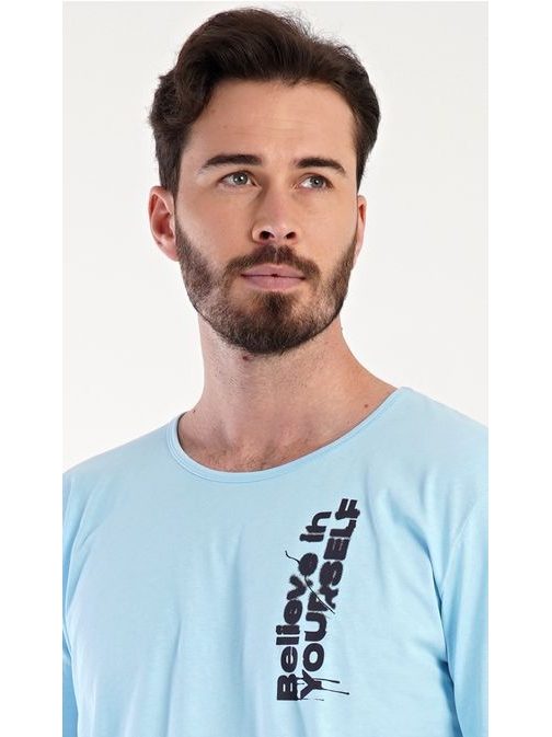 Férfi kék pizsama szett Henry