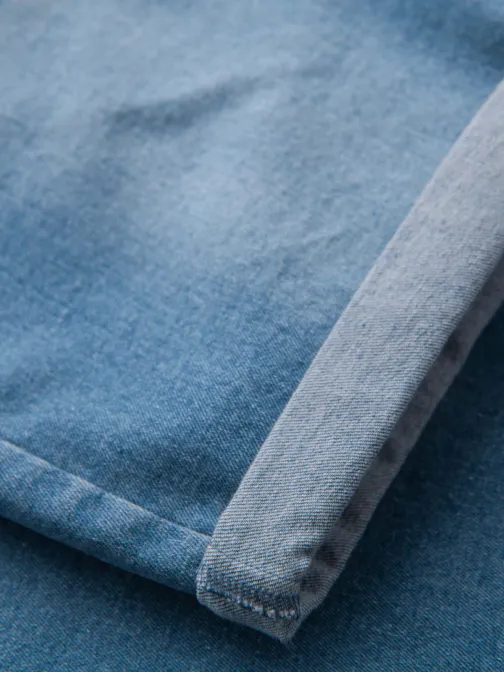 Modern kék farmer rövidnadrág V2 SRDS-0164