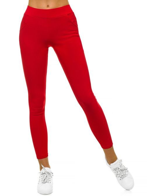 Egyedi piros női leggings JS/YW01056/A5