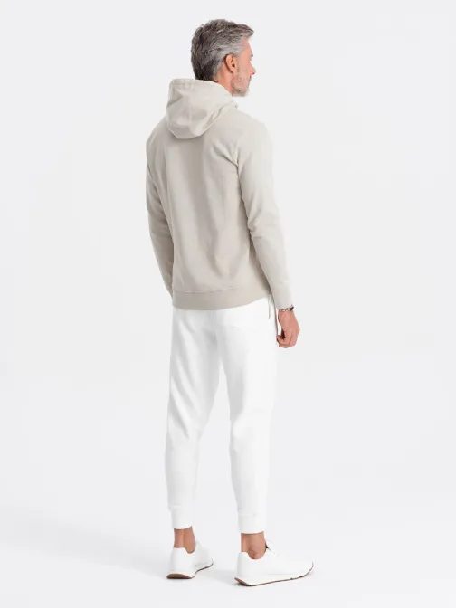 Trendi halvány szürke kapucnis felső  B1147