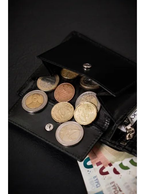 Férfi fekete bőr pénztárca RV