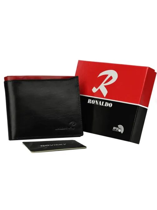 Férfi pénztárca Ronaldo fekete