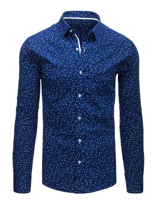 Érdeks kék mintás ing