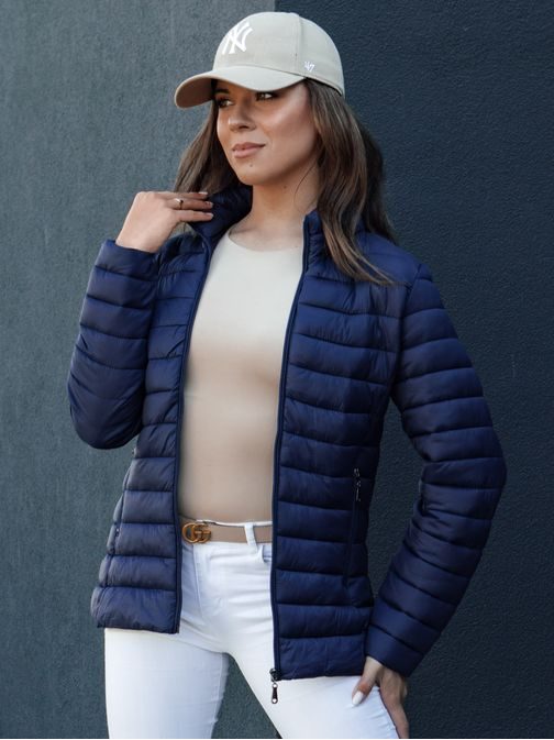 Egyedi sötét kék steppelt női dzseki  Crimson