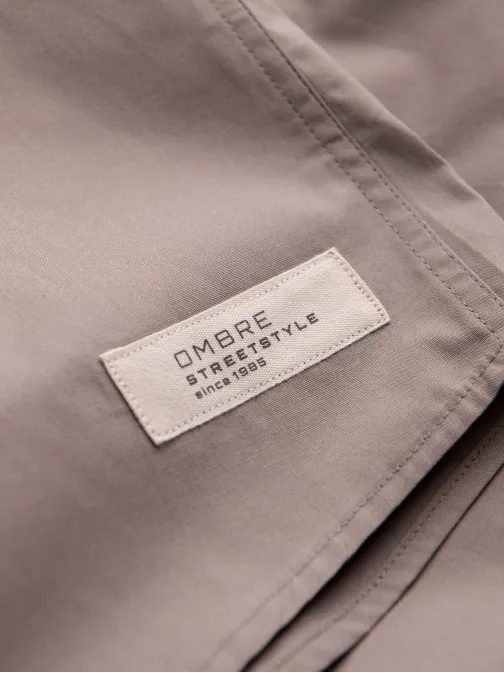 Kubai sötét bézs ing V3 SHSS-0168