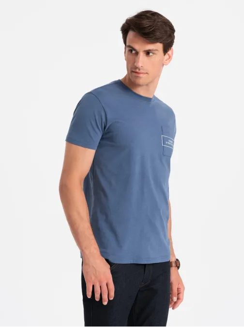 Indigó kék póló streetstyle V9 TSCT-0108