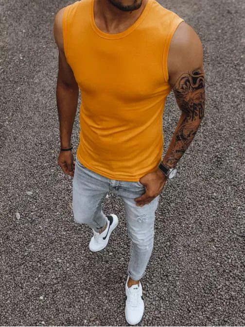 Klasszikus tank top világos narancssárga színben
