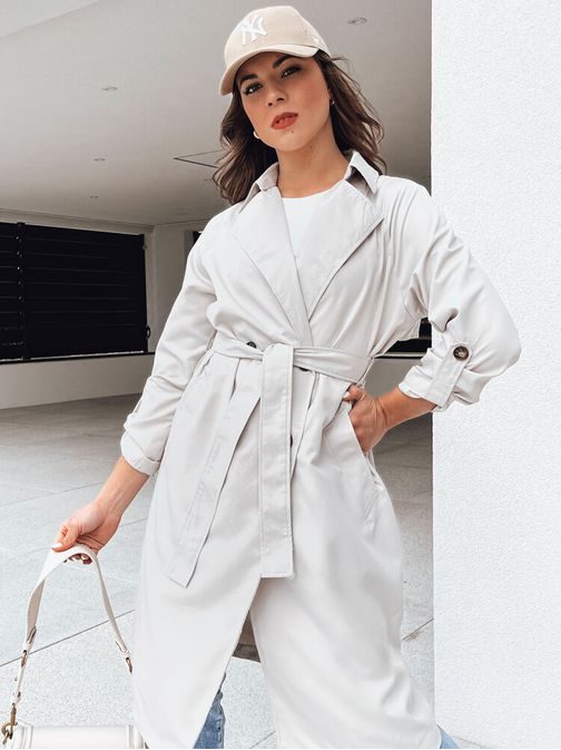 Divatos halvány szürke vékony kabát  Bincia