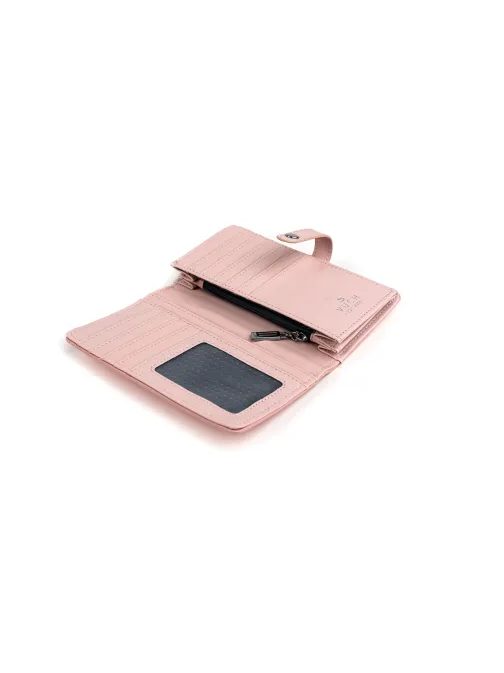 Látványos pöttyös rózsaszín pénztárca  Martha