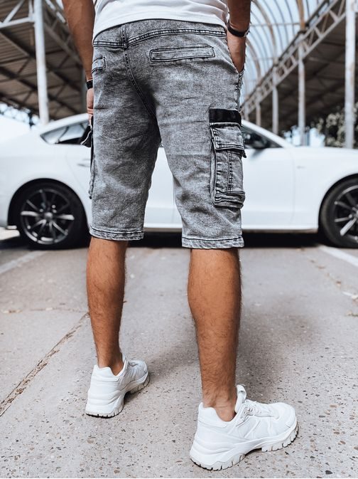 Szürke zsebes rövidnadrág