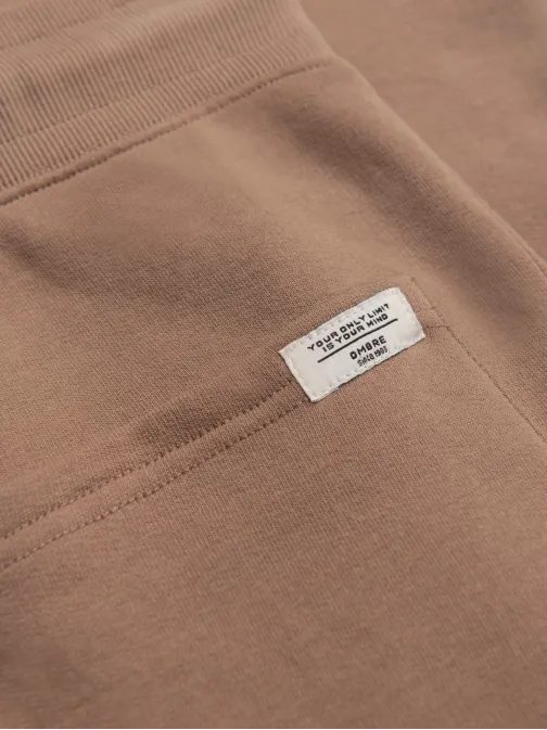 Érdekes barna melegítőnadrág V2 PABS-0206