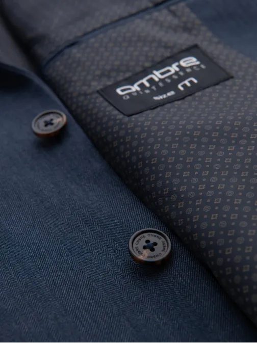 Elegáns sötétkék férfi kabát V3 BLZB-0135