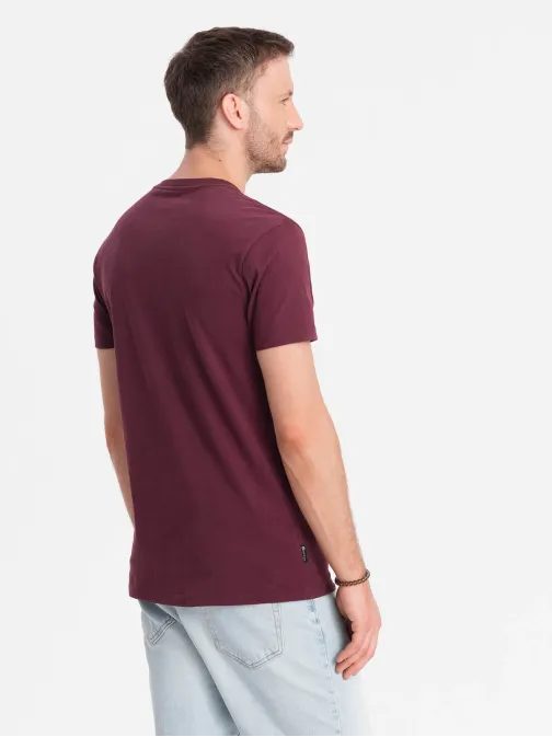Bordó póló  streetstyle V3 TSCT-0108