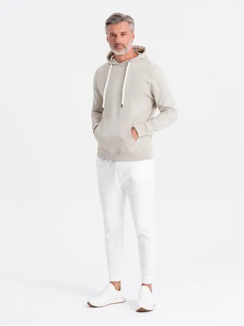 Trendi halvány szürke kapucnis felső  B1147