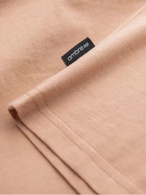 Lazac színű pamut póló V9 TSBS-0146