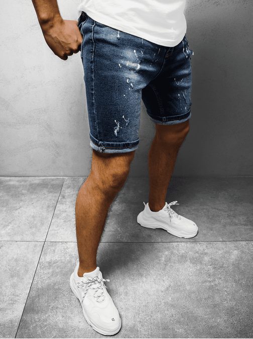 Sötét kék rövid farmer nadrág DP/725/3