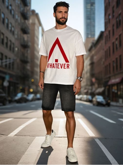 Divatos fekete farmer rövidnadrág