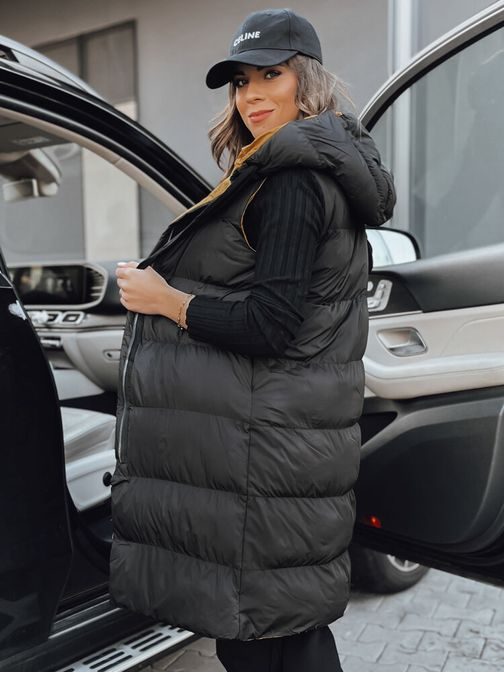 Stílusos női fekete mellény Neeko