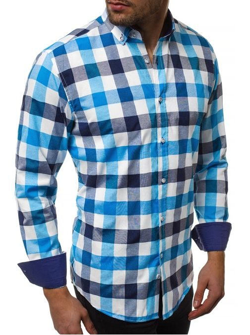 Kék kockás ing V/K168Z