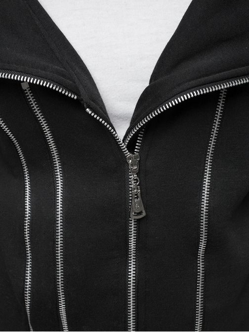 Fekete hosszított szabadidő felső  OZONEE Y36