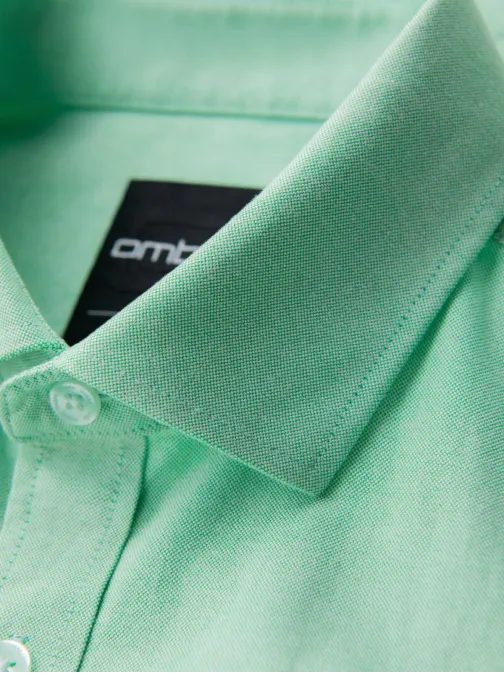 Divatos férfi hosszú ujjú menta ing V4 SHOS-0183