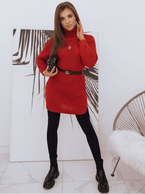 Csodálatos piros női pulóver Lira