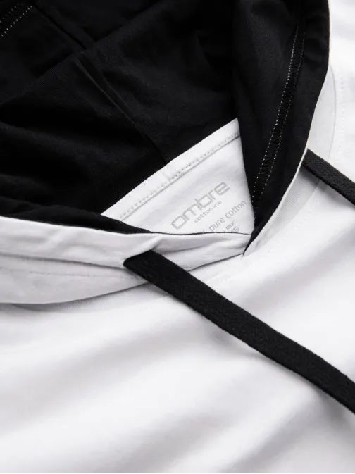 Fehér kapucnis póló  V1 TSCT-22SS-001