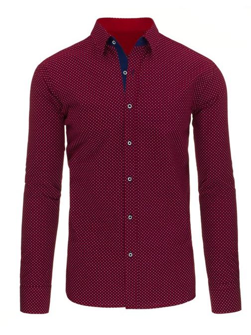 Bordó férfi ing
