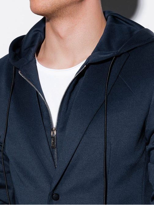 Sötét kék kapucnis zakó M156