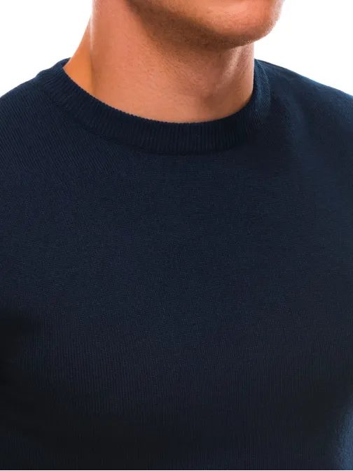 Sötétkék egyszerű pulóver V3 SWBS-0100