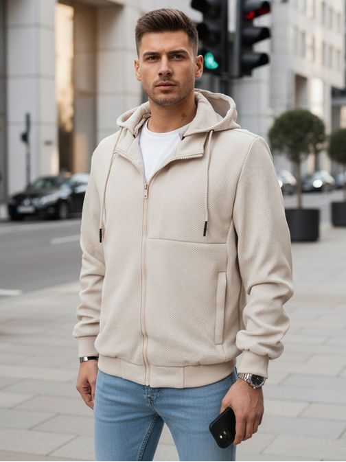 Időtlen bézs színű férfi vékony kabát