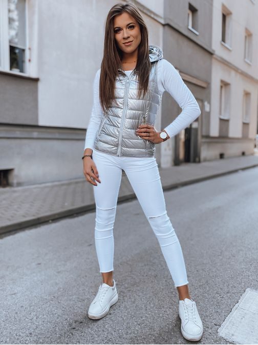 Ezüst színű női mellény Donna