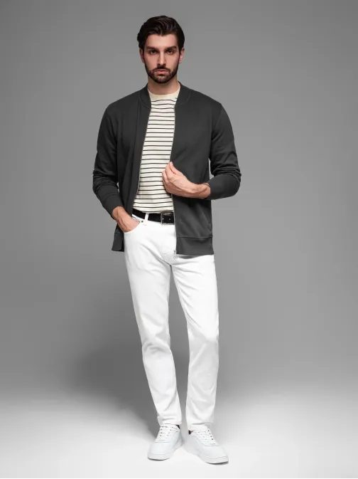 Érdekes fekete bomber dzseki V5 SSZP-0215