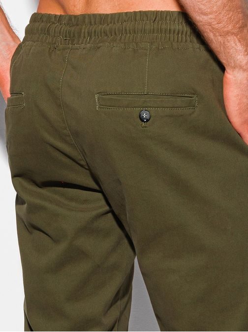 Kényelmes khaki zöld jogger nadrág P1091