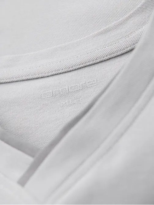 Modern szürke pamut V-nyakú póló V4 TSCT-0198