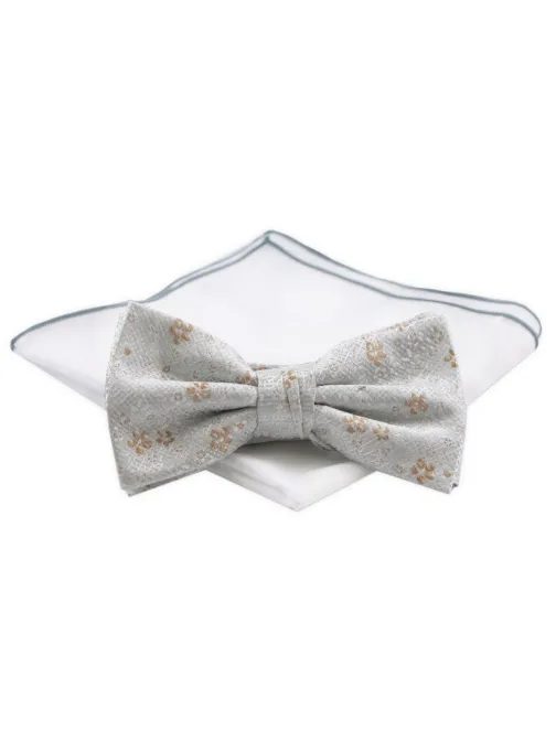 Szürke mintás férfi csokornyakkendő