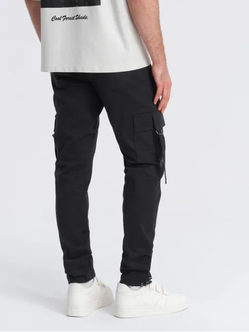 Fekete férfi cargo nadrág V4 PACG-0197