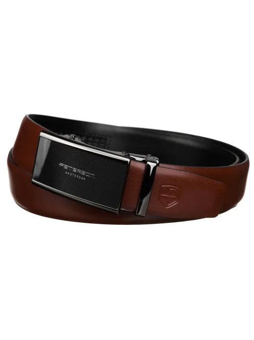 Divatos barna bőr öv Peterson
